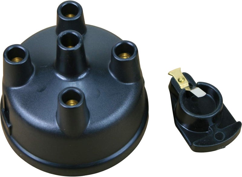 AIP Electronics Heavy Duty Performance Brass Terminal Side Mount Ignition Distributor Cap and Rotor Set Compatible with Ford and New Holland 8N Tractor Serial Number 263844 and up OEM Fit CAP1046 - Image 2